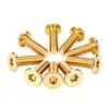 Tornillo Torx de Cabeza Plana Chapado en Oro Oro Tuhao Cabeza Plana Fina CM Tornillo para Laptop M2M3M4M5M6M8