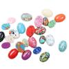 Nuevos huevos de paloma turquesa 13*18mm fondo plano denier accesorios de joyería paquete hilo de diamante cuentas accesorios taladro para uñas pintadas