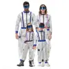 S-XXL Padre-Hijo Plateado Brillante Mono de Astronauta Halloween Fiesta de Escenario Disfraz de Rol Espacial