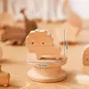 Manija de Armario para Habitación Infantil Tronco de Madera Maciza Lindas Estrellas de Dibujos Animados Luna Nubes Cajón Armario Manija de Puerta de Armario