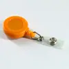 Porta-credencial retráctil de plástico portátil transfronterizo con cordón retráctil, credencial de trabajo fácil de tirar, clip multifuncional