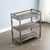 Suporte de Vegetais em Ferro para Restaurante de Hot Pot, Prateleira de Armazenamento Simples de Cozinha em Camadas, Suporte para Ingredientes, Uso Comercial