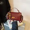 Nuevo Diseño de Nicho Bolso Cuadrado Pequeño Bolso de Hombro Simple de Moda Bolso Cruzado con Candado de Moda Bolso de Mano para Mujer
