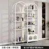 Estante de Exposição de Cosméticos Salão de Beleza Barbearia Armário de Exposição de Produtos Prateleira de Armazenamento Simples Iluminada de Múltiplas Camadas
