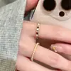 Anel de Pérola Esmaltado Colorido para Mulheres 2026 Novo Design de Nicho Anel para Dedo Indicador Leve Luxo High-End Anel Aberto