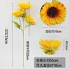 Girasol de simulación girasol hecho a mano decoración para el hogar centro comercial flor artificial accesorios para fotografía al aire libre flores artificiales venta al por mayor