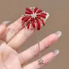 Broche de Fuegos Artificiales con Goteo Rojo para Mujer, Elegante y Sofisticado, Exquisito y de Lujo Ligero Accesorio para Solapa de Abrigo, Único y de Nicho