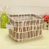 Cesta de armazenamento para necessidades diárias cesta organizadora cesta para itens pequenos de mesa caixa de armazenamento cesta de armazenamento de lona vendas diretas da fábrica