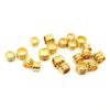 Anillo Dorado de Acero Inoxidable con Tres Arcos Agujero Pasante Cuentas Espaciadoras Cuentas de Posicionamiento Cuentas Ranura Triple Tubo Recto Accesorios para Joyería DIY