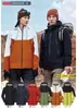 Chaqueta tres en uno con logo personalizado impresa para otoño e invierno, ropa de trabajo corporativa, chaqueta exterior para grupo, abrigo de trabajo al por mayor