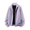 2026 Novo Cruzamento Outono/Inverno Masculino Cor Sólida Gola Alta Solto Jaqueta Tamanho Plus Exterior Casual Esportivo Cardigan Casaco