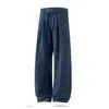 Pantalones Casuales de Lino de Pierna Ancha Nanxia para Hombre, Estilo Old Money, Cintura Elástica, Pantalones Casuales Rectos Versátiles, Transpirables y Modernos