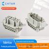 Conector Retangular de Alta Resistência He-10 Núcleo He-10Mf Furo para Pino Interno Industrial à Prova d'Água Em Estoque Conector Industrial à Prova d'Água