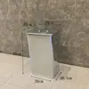 Lata de lixo redonda ao ar livre grande lata de lixo coberta criativa Proteção ambiental balde de classificação comunitária comércio exterior lata de lixo ao ar livre
