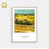 Pintura decorativa de Van Gogh parede de fundo de sofá da sala de estar pintura de parede mural criativo para restaurante varanda do quarto pintura do céu estrelado girassol