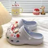 Sapatos de Furo com Sola Grossa de EVA Divertidos Tomate DIY Roupa de Verão para Sair Diário Casual Leve Fechados Chinelos Femininos