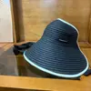 Sombrero de Paja Tejida con Ala Ancha para Proteger del Sol Verano con Parte Superior Vacía Sombrero de Sol para Mujer Nuevo Sombrero de Sol para la Costa