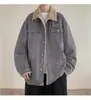Chaqueta con Forro Polar para Hombre Otoño e Invierno 2024 Estilo Maduro de Moda Marca de Moda para Hombre Casual Fresco Top Modelo Nuevo