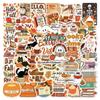 50 Adesivos de Outono Cartoon Livresco para Mala Laptop Adesivos Graffiti Adesivos Decorativos