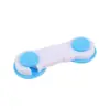 Cerradura de seguridad para refrigerador y armario para niños con cierre antiapertura, hebilla de seguridad de plástico, sello fijo, hebilla para cajones, cerradura de seguridad sin perforación