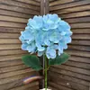 Flores de Hortensia Artificiales con Textura Realista, Flores Artificiales para Boda y Decoración del Hogar, Flores Falsas al por Mayor Transfronterizas, Flores Artificiales
