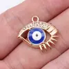 22x 21mm 1.8g Dourado KC DIY Retrô Liga de Zinco Acessórios para Joias Pingente Olho Grego