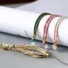 Suministros del Fabricante Cuerda para Collar Tejido Hecho a Mano DIY Multicolor Ágata Jade Cuerda para Suéter con Colgante de Cuerda Cordón