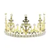 Corona de Perlas Adornos Decorativos para Pastel Encaje Aleación Vintage Cisne Estrella Brillante Enchufe Arreglo de Horneado Cadena de Luces