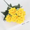 Nuevas 7 Canciones del Mar Manojos de Cuernos de Rosa Decoración Romántica de Paisaje para Bodas en Casa Flores Artificiales Al por Mayor
