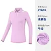 Ropa de Golf para Mujer Uniforme de Equipo de Golf Camiseta de Manga Larga para Mujer Se Puede Fotografiar en Stock/Pedido Mínimo de 10 Piezas, Gratis la Tarifa por Logotipo