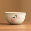 Taza de té de cerámica para el hogar, taza de té de pollo con fresa pintada a mano, taza de té kunfu de tamaño pequeño, juego de té chino, taza maestra