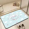 Alfombra linda de dibujos animados alfombra de tierra de diatomeas para baño absorbente resistente a las manchas felpudo para puerta de inodoro alfombrilla antideslizante para suelo alfombrilla de suelo venta al por mayor