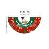 Bandera colgante de Navidad nueva transfronteriza de Amazon Bandera semicircular Bandera en forma de abanico Bandera de forma especial Decoración de barandilla para fiesta de Halloween