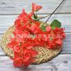 Flor de simulación de comercio exterior transfronterizo ciruelo triangular para el hogar boda sala de estar floral flor falsa decoración de ingeniería exterior flor de simulación