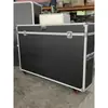 En stock caja de aleación de aluminio tamaño grande flight case caja de transporte para equipo e instrumentos caja de rotación de carga asa de tiro