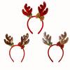 Decoraciones navideñas polvo suelto con aro de cabeza de campana caricatura lindo nuevo hebilla de cabeza de asta suministros para actuación festiva