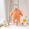 Mamelucos de otoño e invierno de manga larga para bebés niños y niñas, salidas de invierno acolchadas de algodón para bebés y niños pequeños, ropa de escalada de algodón fino
