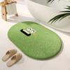 Nueva Alfombra de Baño Divertida de Dibujos Animados Alfombrilla Absorbente de Imitación Cachemir Alfombrilla para Pies de Baño Alfombrilla Antideslizante para Inodoro Resistente al Desgaste y a la Suciedad