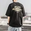 23 Camiseta Casual Estampada Americana de Manga Curta Moda Verão para Meninos Homens Manga Curta Moda Marca Solta Camiseta Estampada