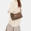 Bolso Cruzado Informal de Gran Capacidad para Invierno, Bolso Grande para Mujer, Bolso de Hombro, Bolso Tote Negro de Cuero Suave de Moda para Mujer