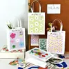 Cuerda de Papel Bolsa de Regalo Cuerda Mediana Bronceado Ins Dibujos Animados Bolsa de Compras Linda Exquisita Bolsa de Papel Kraft Al Por Mayor