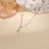 Luochen Venda Quente Transfronteiriça Colar com Pingente de Cobra em Zircônia Estilo Europeu e Americano Design de Nicho Sensação de Luxo Leve Versátil Corrente para Clavícula