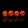 Cuentas Espaciadoras de Hebilla de Paz de Ágata Roja del Sur Natural, Hebilla de Paz Plana Roja con Agujero Pasante, Cuentas Sueltas para Pulseras, Accesorios Decorativos al por Mayor