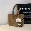 2026 Verano Nuevo Lunares Linda Chica Lona Moda de Verano Tendencia Casual Bolso Tote de Hombro Único y de Mano