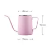 Cafetera de Mano con Orejas Colgantes, Boca Puntiaguda, Olla de Boca Fina, Olla de Boca Larga, Tetera de Acero Inoxidable Tipo Goteo, Cafetera Doméstica