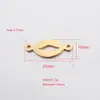 Comércio Exterior Mais Vendido Acessórios de Joias para Boca em Aço Inoxidável Espelhado DIY 10*25mm Pingente Sexy para Lábio