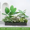 [Serie Y80] Decoración de Partición de Planta Verde Simulada Macetero Maceta Valla Paisajística de Plástico Biónico Diseño