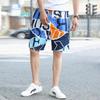 Novos Shorts Casuais Masculinos de Verão Estilo Coreano Moda Jovem Casual Viagem Estampados Cinco Pontos Calças de Praia