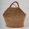 Bolsa de Palha Trançada Tecida à Mão, Novo Estilo, para Sala de Estar, Brinquedos, Lanches e Livros, com Alça Portátil