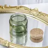 Frasco de Velas Retro Marrón de 200 ml con Tapa, Taza de Vela Perfumada Hecha a Mano, Taza Vacía para DIY, Botella de Corcho para Hotel Oficina